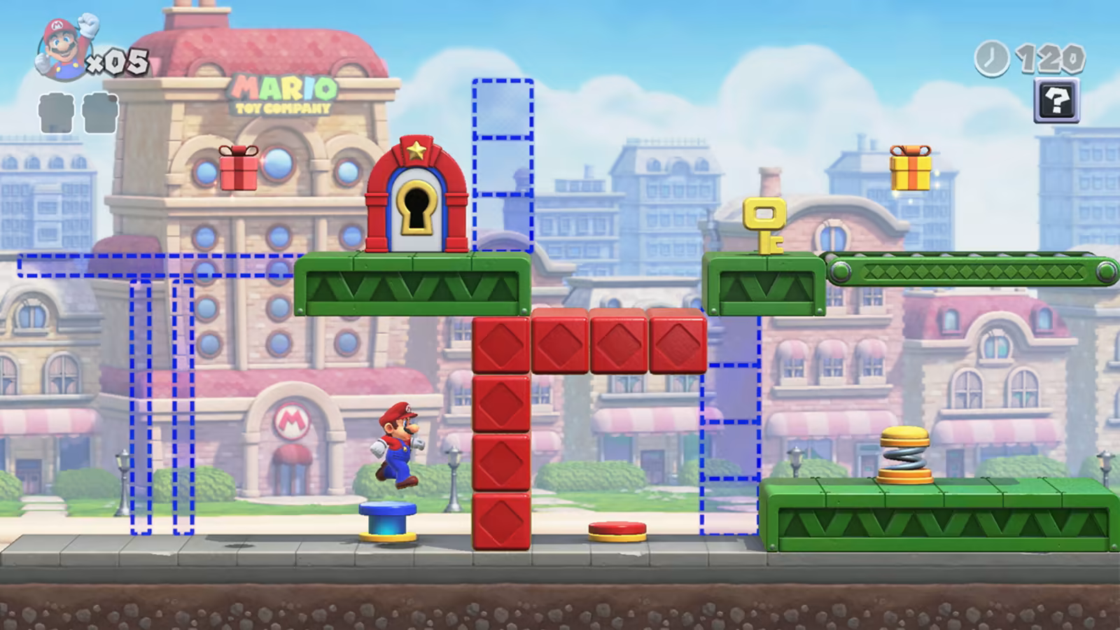 Mario vs. Donkey Kong (2024) – level 1-1 screenshot