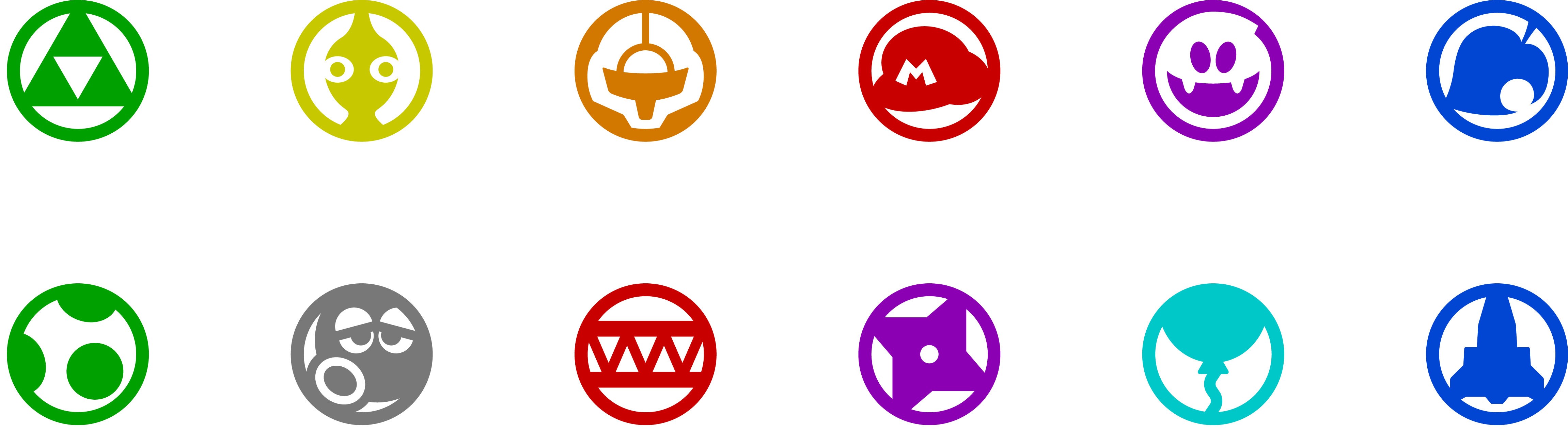 Nintendo Land icons.