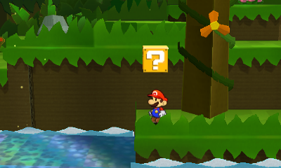 Second ? Block in Shy Guy Jungle of Paper Mario: Sticker Star.