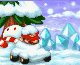 The course icon, depicting Mario under a pile of snow