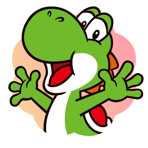 File:Sticker Yoshi (happy) - Mario Party Superstars.png