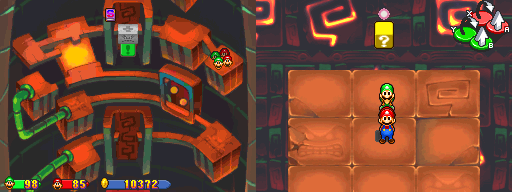 Sixteenth block in Thwomp Caverns of the Mario & Luigi: Partners in Time.