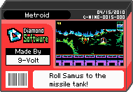 The shelf cover for one of 9-Volt's microgames in WarioWare: D.I.Y.