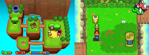 Sixth block in Yoshi's Island of the Mario & Luigi: Partners in Time.