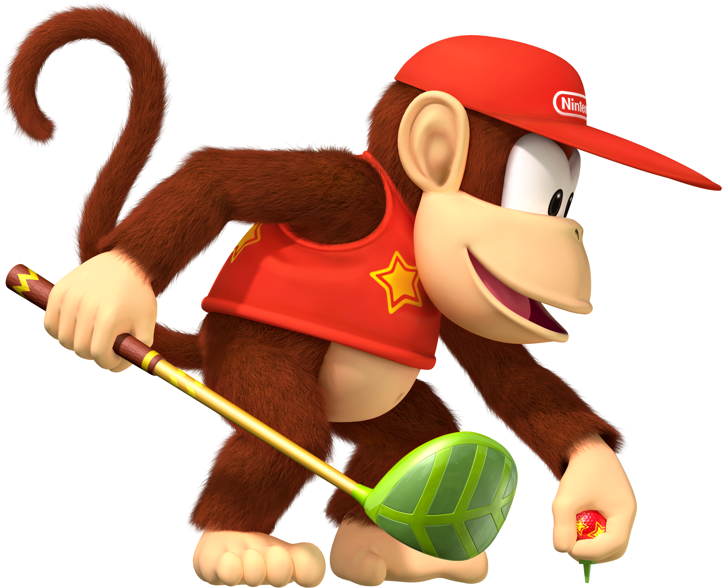 Diddy Kong artwork from Mario Golf: World Tour.