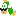 A green Cheep Cheep, under the effect of the 30th Anniversary Mario amiibo, in Super Mario Maker.