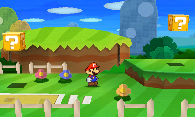 First two ? Blocks in Warm Fuzzy Plains of Paper Mario: Sticker Star.