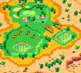 Hole 4 of the Star Dunes Course from Mario Golf: Advance Tour