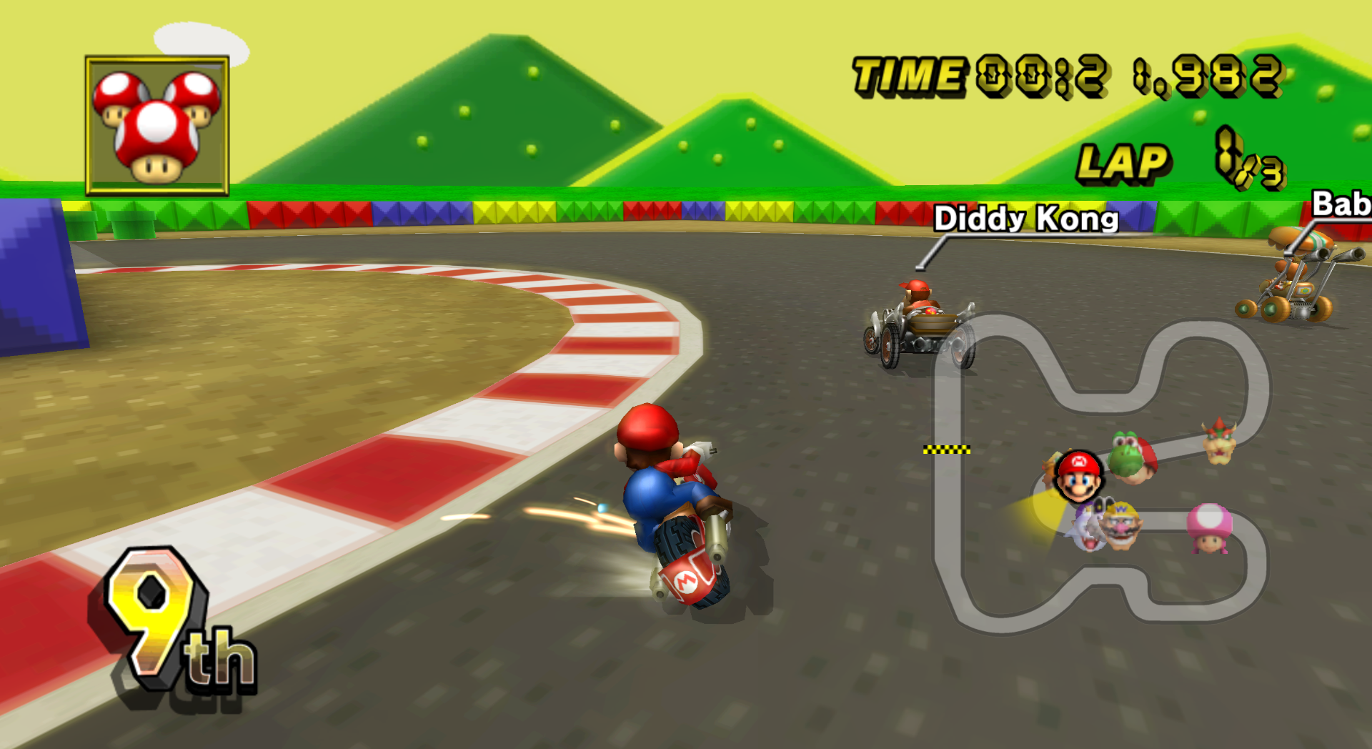 File:MKW SNES Mario Circuit 3 Screenshot 2.png - Super Mario Wiki, the ...