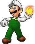 Sprite of Fire Luigi, from Puzzle & Dragons: Super Mario Bros. Edition.