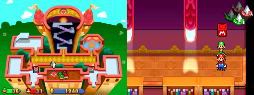 Twenty-seventh block in the present Princess Peach's Castle of Mario & Luigi: Partners in Time.