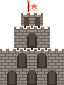 Sprite of a Castle from Super Smash Bros.