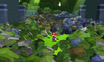Third paperization spot in Shy Guy Jungle of Paper Mario: Sticker Star.