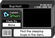 The shelf cover for one of Mona's microgames in WarioWare: D.I.Y.