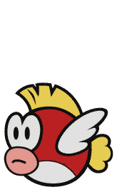 Cheep Cheep Idle Animation from Paper Mario: Color Splash