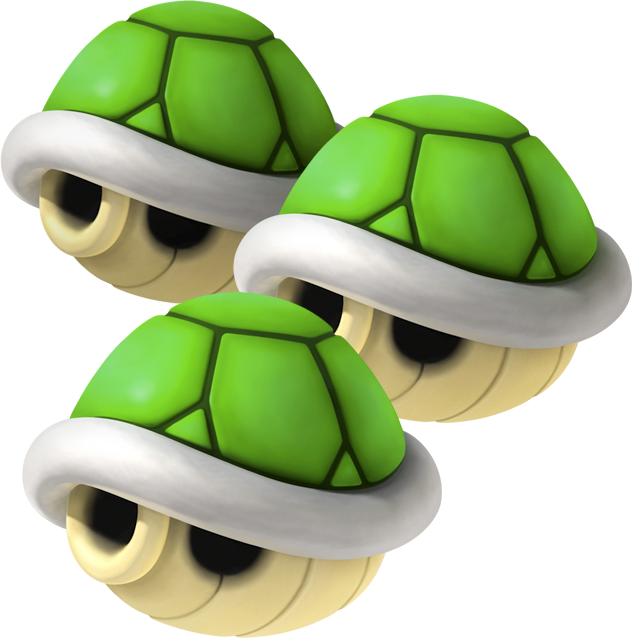 File:Triple Green Shells MK7.png - Super Mario Wiki, the Mario encyclopedia