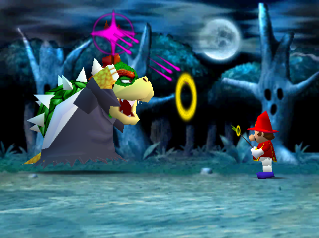 File:Wizard Mario dueling Wizard Bowser.png