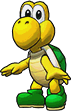 Sprite of Green Koopa Troopa's team image, from Puzzle & Dragons: Super Mario Bros. Edition.