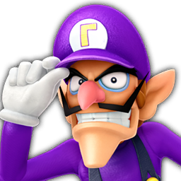 Waluigi's icon in Super Mario Party (later used in Mario Party Superstars)