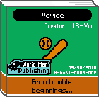 The shelf cover of one of 18-Volt's comics from WarioWare: D.I.Y. Showcase.