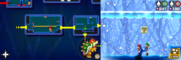 Seventh block in Airway of Mario & Luigi: Bowser's Inside Story + Bowser Jr.'s Journey.