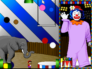 Color World from the MS-DOS version of Mario's Early Years! Preschool Fun