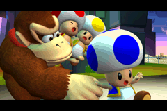 Cutscene frame after Level 6-DK in Mario vs. Donkey Kong