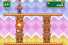 The mini-game, Bob-OOOM! from Mario Party Advance
