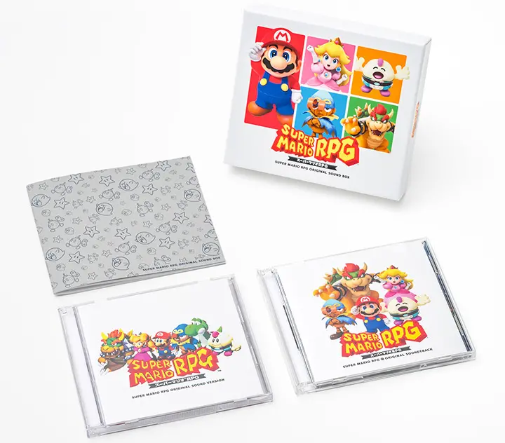 Contents of the Super Mario RPG Original Sound Box