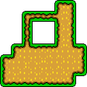 Ground (block) in Super Mario Maker 2 - Super Mario World game style, Ground theme.