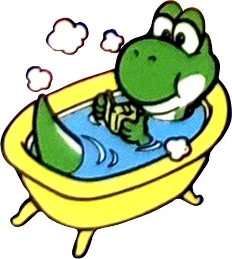 File:SMW Picture Book Shampoo Yoshi bath artwork.jpg