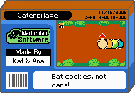 The shelf cover for one of Kat & Ana's microgames in WarioWare: D.I.Y.