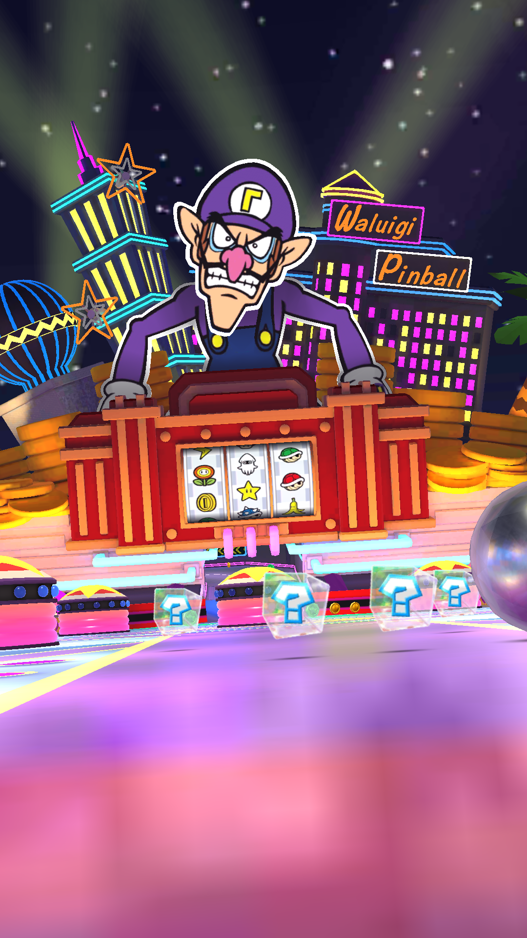 File:MKT Waluigi Pinball Scene 3.png - Super Mario Wiki, the Mario ...