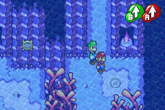 Bean spot in the Seabed, in Mario & Luigi: Superstar Saga.