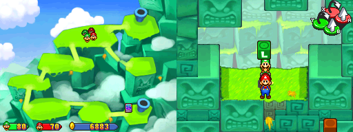 Twenty-second block in Thwomp Volcano of the Mario & Luigi: Partners in Time.