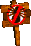Sprite of a No Animal Sign for Squitter from Donkey Kong Country 2 for Game Boy Advance