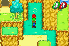Bean spot in Beanbean Outskirts, in Mario & Luigi: Superstar Saga.