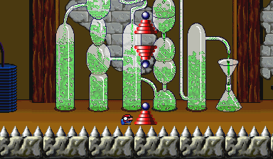 Mario in the level Castle 1.