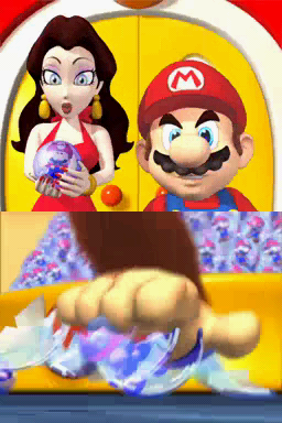 File:Cutscene - DK smashes a Mini Mario.png