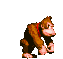 Unused sprites of Donkey Kong posing