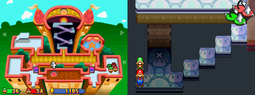 Location of the sixth beanhole in Princess Peach's Castle