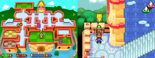 Twelfth block in the present Princess Peach's Castle of Mario & Luigi: Partners in Time.