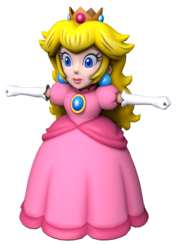 File:Princess Peach SMBW Model.png