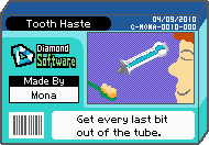 The shelf cover for one of Mona's microgames in WarioWare: D.I.Y.
