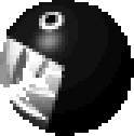 Sprite of a Chomp from Yoshi's Story