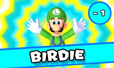 Luigi gets a Birdie.