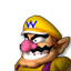 Character select icon of Wario from Mario Kart 7