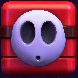 A red Polterguy as a block in Mario vs. Donkey Kong (Nintendo Switch)