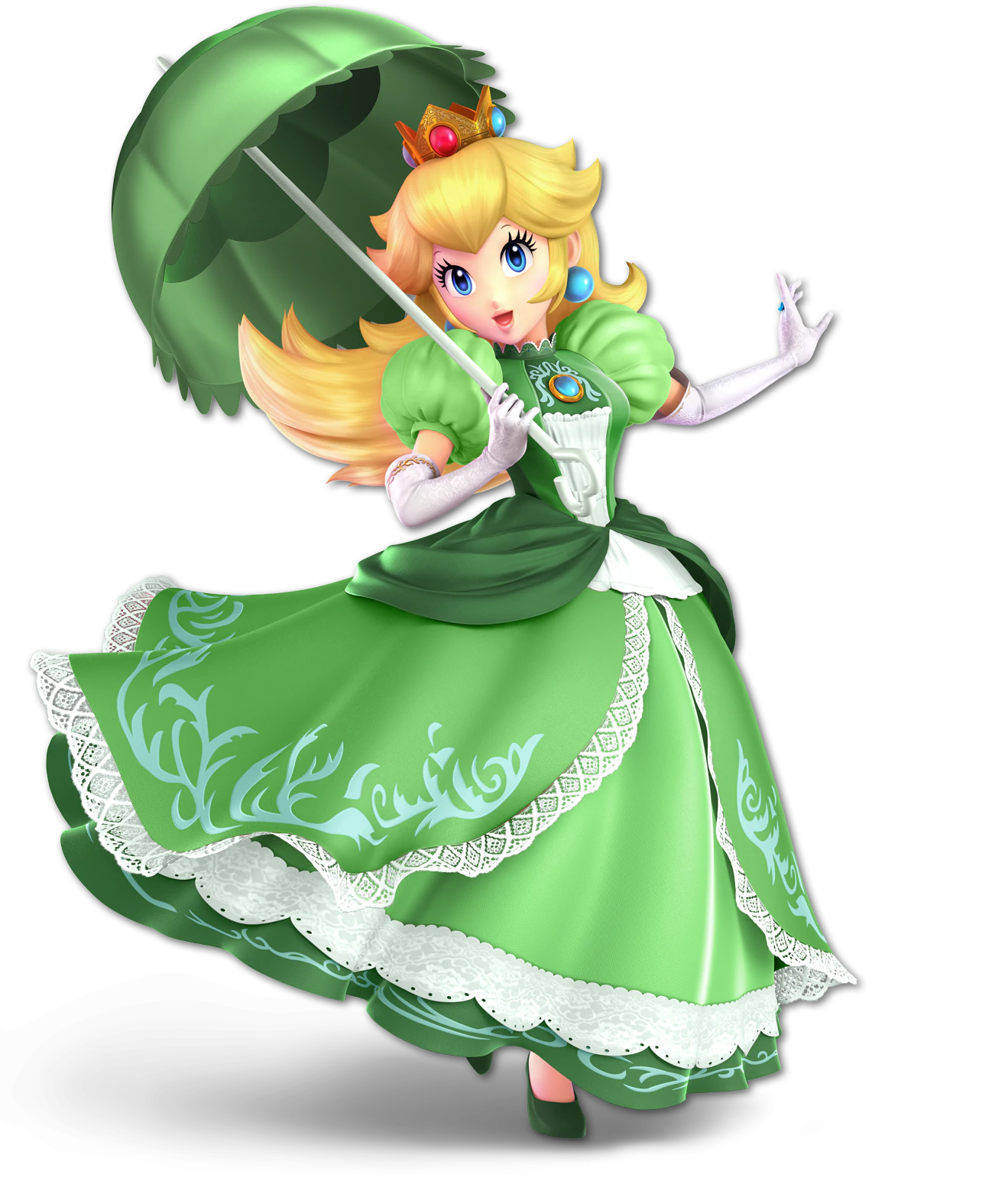 File:Peach Green SSBU.png - Super Mario Wiki, the Mario encyclopedia