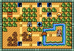 Grass Land as it appears in the Super Mario All-Stars version of Super Mario Bros. 3